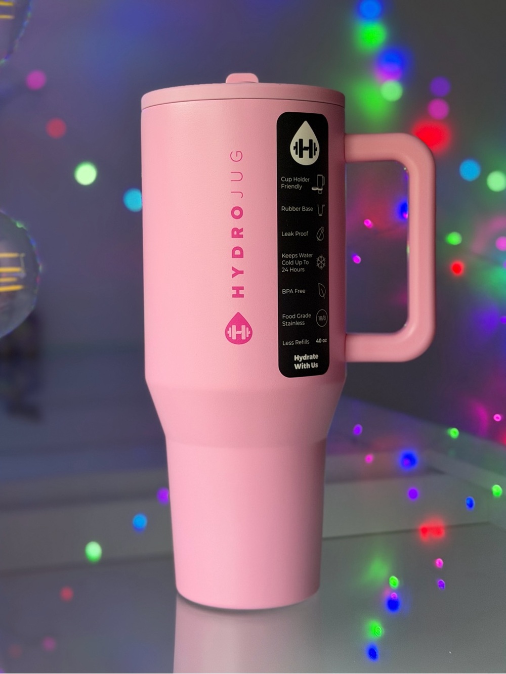HydroJug 40oz Traveler, Pink BLUSH 🩷 Spring 2025 Collection